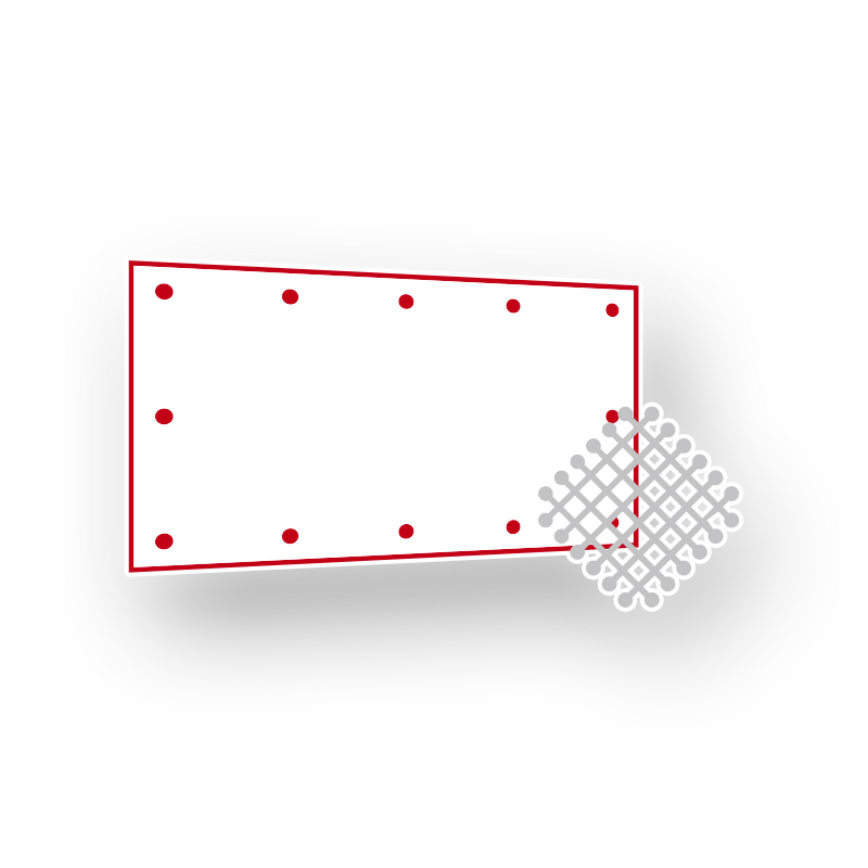 PVC Siatka B1 250g/m² (głośnikowa)