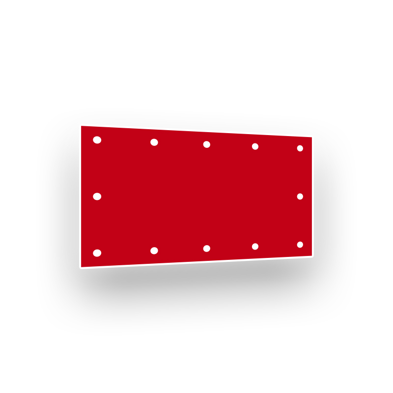 PVC-Banner Blockout 510g/m² (schwarze Rückseite)