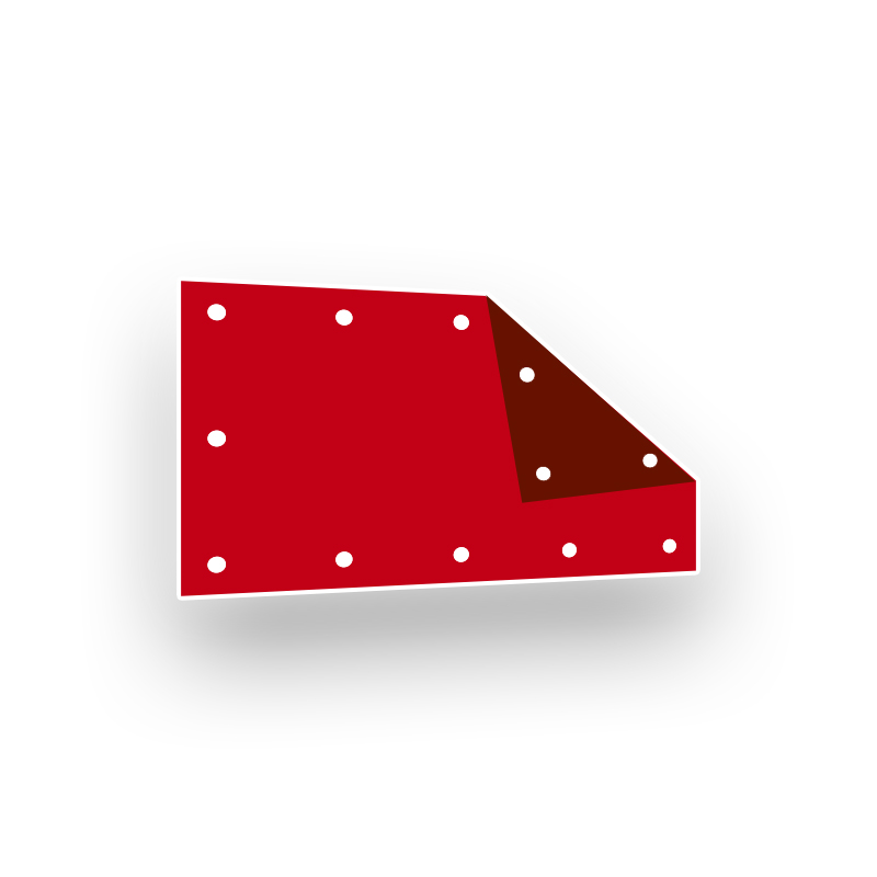 PVC-Banner Blockout B1 650g/m²